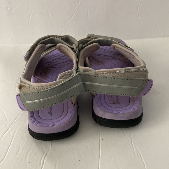 Eddie Bauer Laura River Sandal Hook And Loop Closure Gray and Lavender - Picture 5 of 7